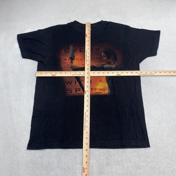 The Hunger Games Graphic Movie Tee Thrifted Vintage Style Size L - Picture 5 of 10